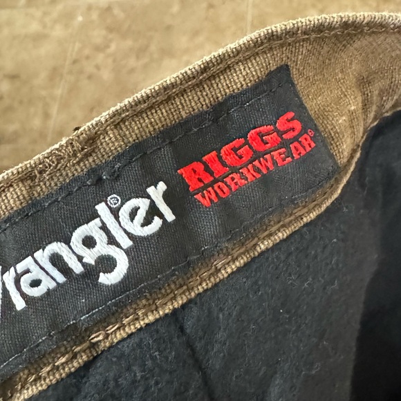 Brown Wrangler Riggs Workwear Insulated Warm Men’s 40x32 Heavy Duty Pants NICE - Picture 6 of 8
